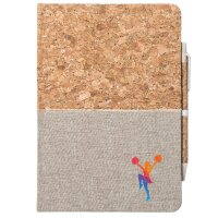 Notizbuch A5 Cheerleading bunte Silhouette 80 Blatt inkl....