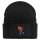 Beanie mit Patch Inline Skating bunte Silhouette Black