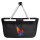Einkaufskorb faltbar Windsurfen bunte Silhouette 20 Liter Black