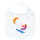 Baby Lätzchen Kitesurfen bunte Silhouette Klettverschluss