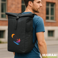 Kurierrucksack Kitesurfen bunte Silhouette 30-44 Liter...