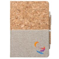 Notizbuch A5 Kitesurfen bunte Silhouette 80 Blatt inkl....