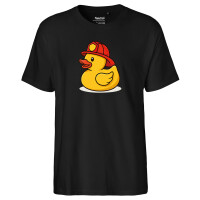 Herren T-Shirt Quietscheente Feuerwehr Comic Gummiente