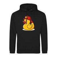 Unisex Hoodie Quietscheente Feuerwehr Comic Gummiente