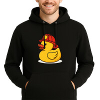 Unisex Hoodie Quietscheente Feuerwehr Comic Gummiente