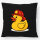 Kissen Quietscheente Feuerwehr Comic Gummiente 40x40cm