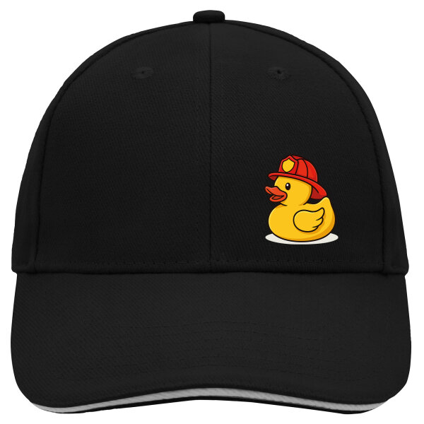 Kappe Quietscheente Feuerwehr Comic Gummiente