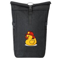 Kurierrucksack Quietscheente Feuerwehr Comic Gummiente...