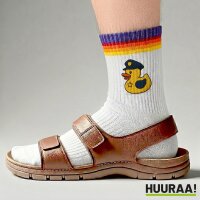 Unisex Socken Quietscheente Polizei Comic Gummiente Baumwolle