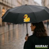 Regenschirm Quietscheente Büro Comic Gummiente 98cm...