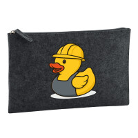Kulturbeutel Quietscheente Industrie Comic Gummiente 1...
