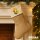 Weihnachtsstrumpf Quietscheente Industrie Comic Gummiente Beige Jute