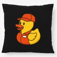 Kissen Quietscheente Einzelhandel Comic Gummiente 40x40cm