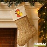 Weihnachtsstrumpf Quietscheente Einzelhandel Comic...
