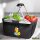 Einkaufskorb faltbar Quietscheente Altenpflege Comic Gummiente 20 Liter Black