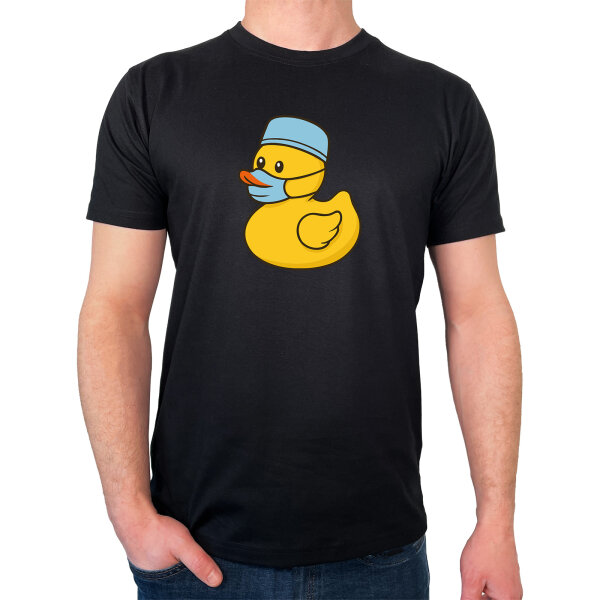 Herren T-Shirt Quietscheente Gesundheits- und Krankenpflege Comic Gummiente