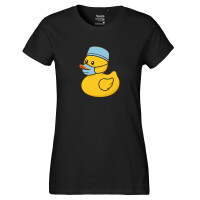 Damen T-Shirt Quietscheente Gesundheits- und...