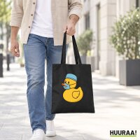 Jutebeutel Quietscheente Krankenpflege Comic Gummiente 10 Liter