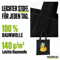 Jutebeutel Quietscheente Krankenpflege Comic Gummiente 10 Liter