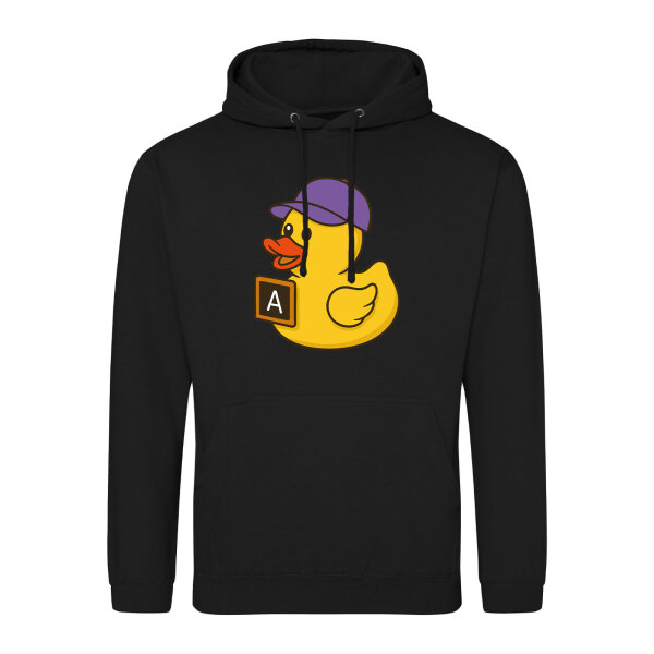 Unisex Hoodie Quietscheente Erziehung Comic Gummiente