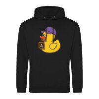 Unisex Hoodie Quietscheente Erziehung Comic Gummiente