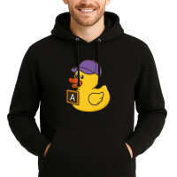 Unisex Hoodie Quietscheente Erziehung Comic Gummiente