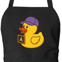 Schürze Quietscheente Erziehung Comic Gummiente mit...