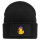 Beanie mit Patch Quietscheente Erziehung Comic Gummiente Black