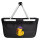Einkaufskorb faltbar Quietscheente Erziehung Comic Gummiente 20 Liter Black