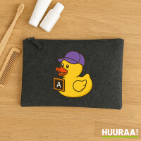 Kulturbeutel Quietscheente Erziehung Comic Gummiente 1...