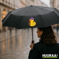 Regenschirm Quietscheente Erziehung Comic Gummiente 98cm...