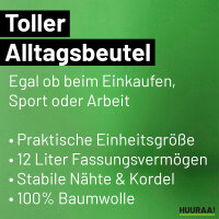 Turnbeutel Quietscheente Kraftfahrt Comic Gummiente 12 Liter