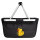 Einkaufskorb faltbar Quietscheente Kraftfahrt Comic Gummiente 20 Liter Black