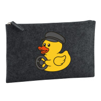 Kulturbeutel Quietscheente Kraftfahrt Comic Gummiente 1...