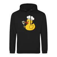 Unisex Hoodie Quietscheente Küche Comic Gummiente