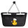 Einkaufskorb faltbar Quietscheente Küche Comic Gummiente 20 Liter Black