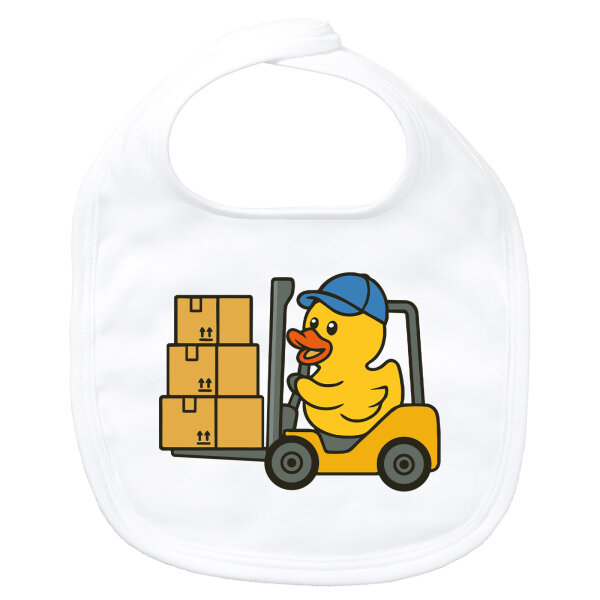 Baby Lätzchen Quietscheente Lager Comic Gummiente Klettverschluss