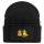 Beanie mit Patch Quietscheente Lager Comic Gummiente Black