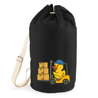 Seesack Quietscheente Lager Comic Gummiente 20 Liter Black