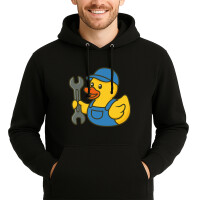 Unisex Hoodie Quietscheente Mechatronik Comic Gummiente