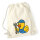 Turnbeutel Quietscheente Mechatronik Comic Gummiente 12 Liter