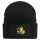 Beanie mit Patch Quietscheente Mechatronik Comic Gummiente Black