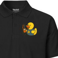 Herren Polo Shirt Quietscheente Elektronik Comic Gummiente