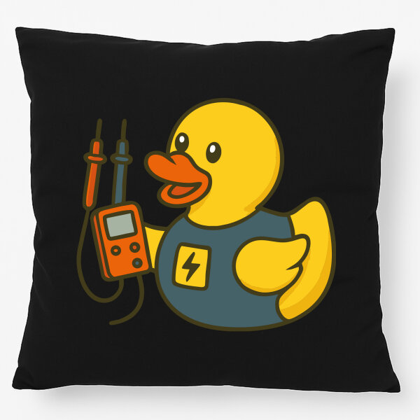 Kissen Quietscheente Elektronik Comic Gummiente 40x40cm