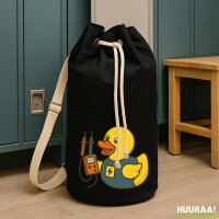 Seesack Quietscheente Elektronik Comic Gummiente 20 Liter...