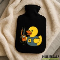 Wärmflasche Quietscheente Elektronik Comic Gummiente