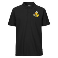 Herren Polo Shirt Quietscheente Bauingenieurwesen Comic...