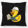 Kissen Quietscheente Bauingenieurwesen Comic Gummiente 40x40cm
