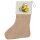 Weihnachtsstrumpf Quietscheente Bauingenieurwesen Comic Gummiente Beige Jute