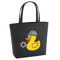 Filzshopper Quietscheente Maschinenbau Comic Gummiente,...